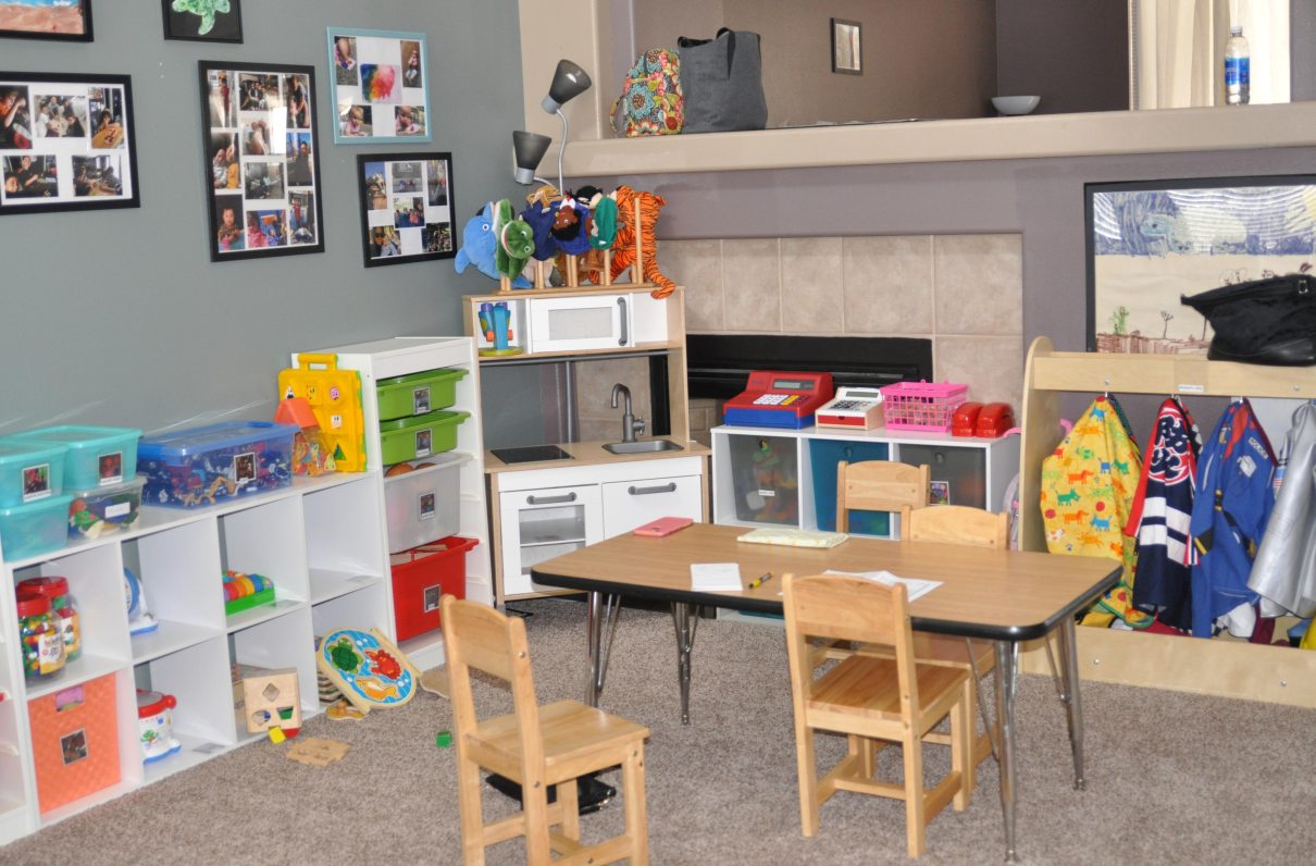 Brightly Colored Playroom Setup